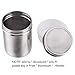 Honbay Stainless Steel Chocolate Shaker Icing Sugar Powder Cocoa Flour Coffee Sifter Cooking Tools Lid Chocolate Shaker Cocoa