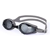 FiveBox Adult Waterproof Anti-fog Uv Protection Swim Goggles for Men Women,Watertight Swimming Glass for Indoor and Open Water Swimming With Glass Case-Gray.