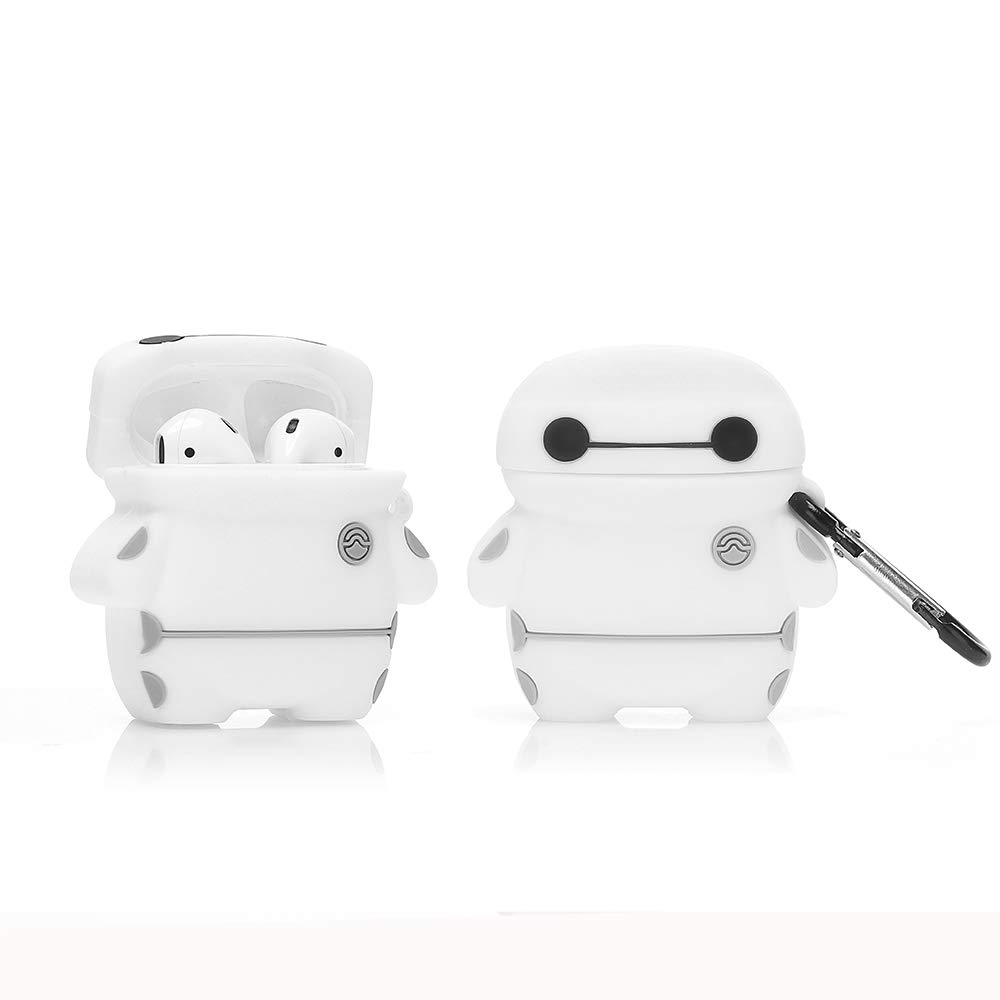YIGEYI Silicone Case Compatible with Airpods 1&2 Funny Cute 3D Cartoon Cover [US Anime Series] (Baymax)