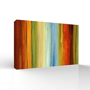 Wall26-Canvas Wall Art-Abstract Colorful Lines-Giclee Painting Wall Art for Bedroom Living Room Home Decoration - 12x18 inches