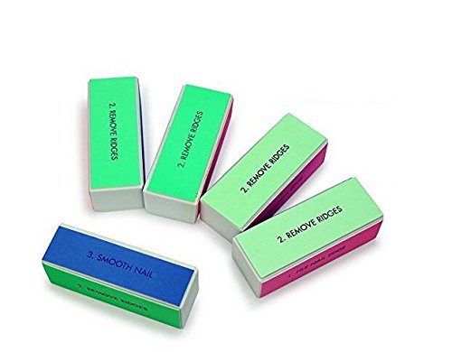 10PCS Professional 4 Ways Nail Buffing Block Manicure Pedicure Tool Emery Board Nail Art Care Buffing Buffer Sanding Files Shiny Block Colourful - Thumbnail 4