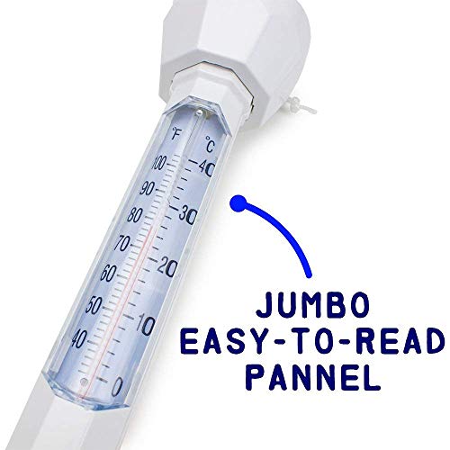 LETP Floating Pool Thermometer Premium Water Floating Temperature Thermometers with String Easy to Quick Read,for Outdoor & Indoor Swimming Pools, Spas, Hot Tubs, Jacuzzi,Aquariums & Fish Ponds