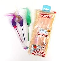 Yummzies Glitter Gel Pens - Pack of 3, Mixed Colours