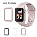 Apple Watch Tempered Glass 38mm Series 2-3D Metal Frame Full Coverage Screen Protector [Anti-Bubble] [Scratch Resistant] [Waterproof] for Apple Watch, Rose Gold