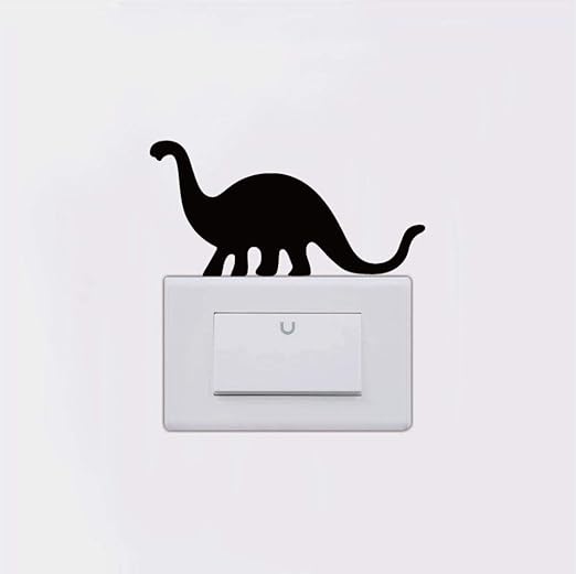 Amazon ウォールステッカー恐竜シルエットスイッチステッカー面白い漫画の動物の壁デカールキッズルームの家の装飾 ウォールステッカー オンライン通販