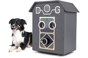 bubbacare Anti Barking Device, Bark Control Device with Sonic to Stop Dog Bark, Dog Barking Deterrents with Adjustable Level Sonic Bark Up to 50 Ft. Range Safe for Dogs