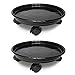 JzNova 2 Pack of Plant Pallet Caddy, Planter Pot Rolling Mover, Plant Stand Dolly Casters with Wheels, Indoor Outdoor Plant Tray Dolly, Black