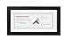 Golden State Art, 5x10 Wood Frame for 4x9 Business License Certificate with White Mat & Table-top Display, Black