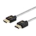 CableCreation Ultra Thin HDMI Cable Male to Male, 6ft 4K HDMI High-Speed Slim Low Profile Cable, Support 3D, 4K@60Hz, Audio Return Channel(ARC) for PS4, PS5, X-Box, Nintendo Switch etc, Braided, 1.8M