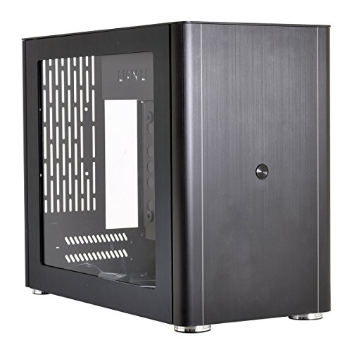  Lian Li Horizontal/Vertical Placement Mini – ITX Case Black Acrylic Window PC – q38wx Japanese authorized agent product 