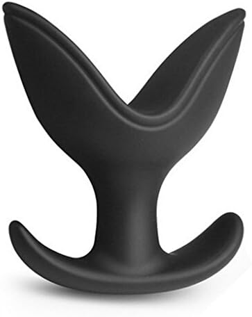 CZXJJ Anchor Flared Butt Plug Dilating Anal Stimulator, Security Plug P-Spot Anal toys for Men, Women or Couples (Black33)