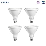 Philips LED  Indoor/Outdoor Dimmable PAR38 35-Degree Spot Light Bulb: 1200-Lumen, 5000-Kelvin, 12-Watt (100-Watt Equivalent), E26 Base, Daylight, 4-Pack