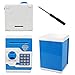 Money Bank,Samate Cartoon Electronic ATM Password Piggy Banks New Great Gift Toy for Children Kids Can Auto Scroll Paper Money for Children Fun Toy (Blue)