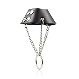 Leather Parachute Cockring Ball Stretcher Scrotum Bondage Cock Ring Male Chastity Device Cock Cage Penis Ring scrotum Sex Toys