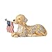 Jim Shore HWC by Enesco Dog Holding Flag Figurine