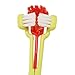 TIHOOD Three Sided Pet Toothbrush Dog Brush Addition Bad Breath Tartar Teeth Care Dog Cat Cleaning Mouth (Blue and Orange)