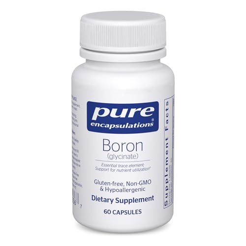 Pure Encapsulations Boron (Glycinate) | Supplement for Hormone Balance, Bone Strength and Health, Connective Tissue, and Nutrient Metabolism* | 60 Capsules