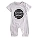 Infant Newborn Baby Girl Bodysuit Mama's Boy Romper Jumpsuit Outfits Clothes (12-18 Months, Gray)