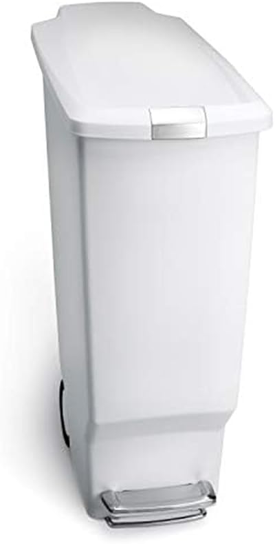 simplehuman CW1362 40L Slim Recycling Kitchen Pedal Bin with Lid Lock