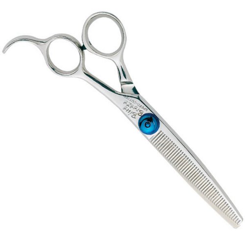 Geib Stainless Steel Small Pet Blue Breeze Speedcutter 48-Tooth Thinning Shears, 7-Inch