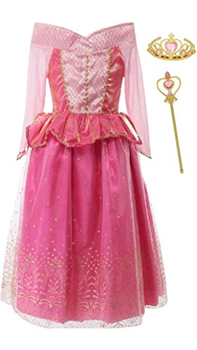Aurora Dress, Tiara and Wand.