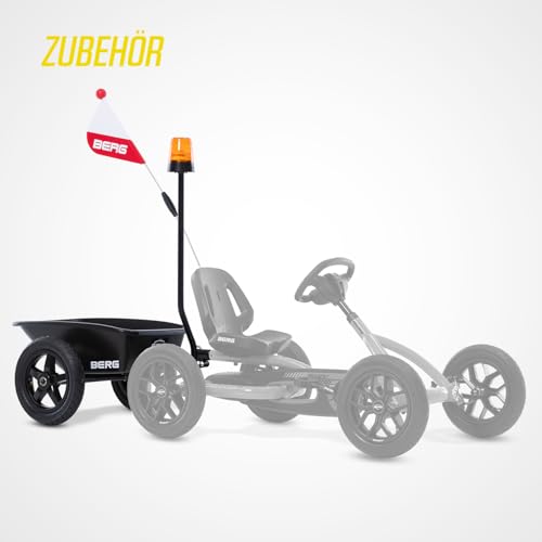 Berg Gokart Buddy Cross | Kinderfahrzeug, Tretfahrzeug mit hohem Sicherheitstandard, Luftreifen und Freilauf, Kinderspielzeug geeignet für Kinder im Alter von 3-8 Jahren, Gelb/Schwarz 10