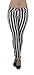 6065 - Black & White Striped 5 Pockets Classic Stretch Skinny Jeans Size 11/12