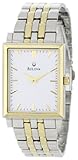 Bulova Men's 98A115 Classic Two-Tone Tank Watch