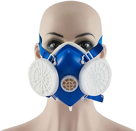 Novamy Anti Pollution Respirator - Facepiece Reusable Adjustable Mask Blue