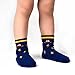 12 Pairs Baby Boys Toddler Non Skid Cotton Socks with Grip by Flanhiri 6-12 Months