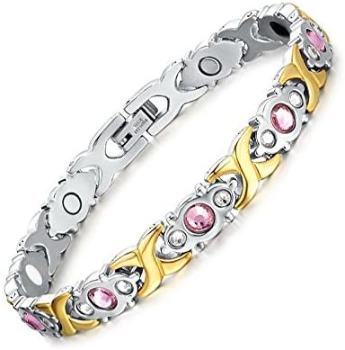 Yutii Magnetic Healing Bracelet with White and Gold Color for Men and Women