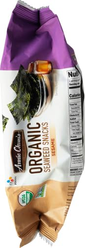 ANNIE CHUN’S SNACK SEAWEED SESAME ORGANIC, 0.35 OZ,1-SAMPLE PACK