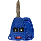 KeylessOption Just the Case Keyless Entry Remote Control Car Key Fob Shell Replacement for OHT692427AA-Blue