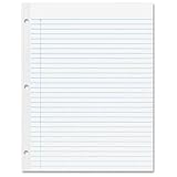 NATIONAL Brand Filler Paper, Ruled 5/16, Mylar Reinforced, 11 x 8.5