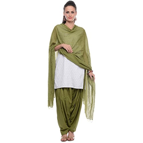 Plain Patiala Salwar Pants-100% Cotton-in Many Colours- Kameez Kurti Tunic Yoga Military-Green