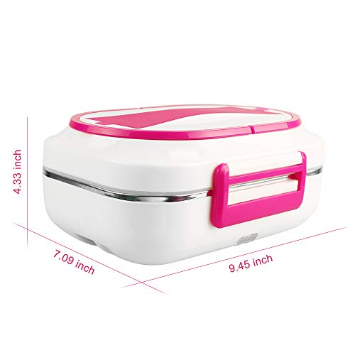 LUCKSTAR Electric Heating Lunch Box 12V Car Use and 110V Home Office