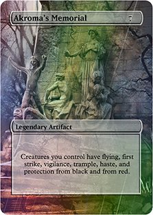 Akroma's Memorial - Casual Play Only - Customs Altered Art Foil