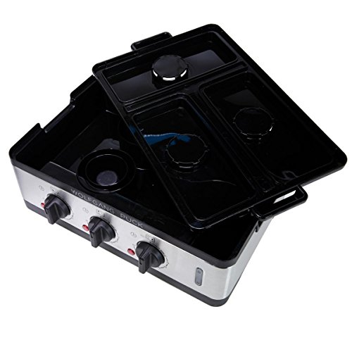 Wolfgang Puck 3-Chamber 9-Quart Electric Steamer with Recipes