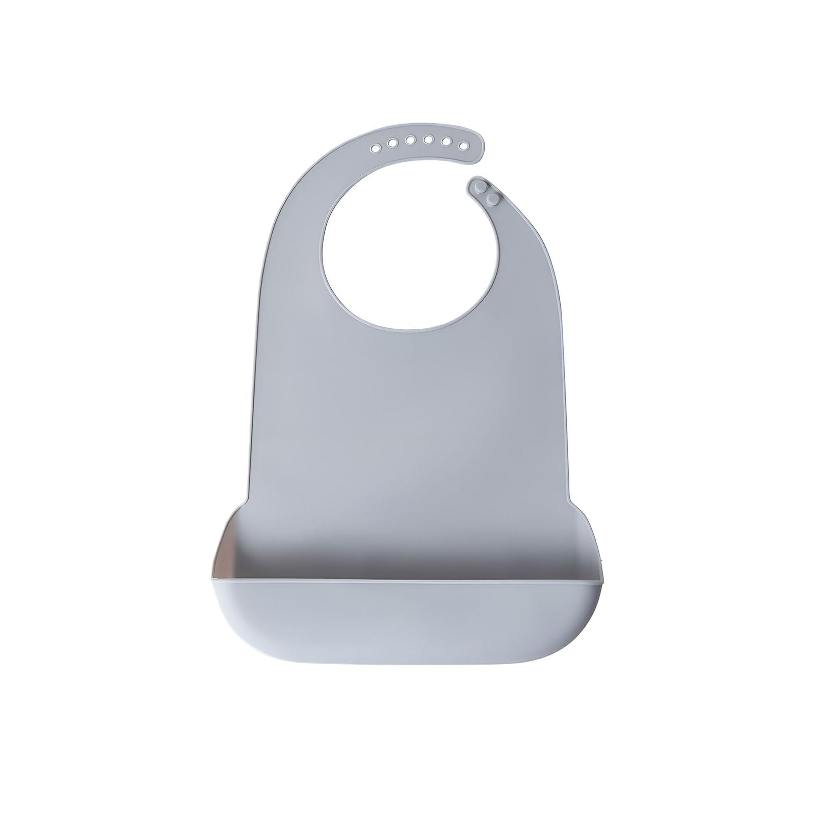 halit Adult Bibs, 1 Pcs Bibs for Adults, Washable Dirty-Proof Silicone Bibs with Pocket, Reusable Adult Bibs for Elderly Washable for Elderly Senior, Adult(Grey)