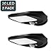Solar Lights Outdoor, EMIUP Super Bright 30 LED Solar Motion Sensor Security Lights, Waterproof Wireless for Driveway Garden Wall Deck Yard Patio Stairway (30 LED, 2 PACK)