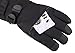 ANDORRA Men's Touchscreen Ski Glove with Horizontal Zippered Pocket, Black, L