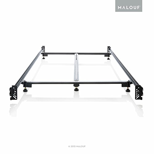MALOUF Structures STEELOCK Hook-in Headboard-Footboard Heavy Duty Steel Frame-Metal Bed Rails, Full