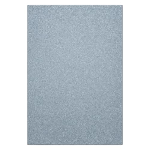 casa pura Teppich Läufer London - Meterware - Teppichläufer für Wohnzimmer, Flur, Küche - Flacher Schlingenflor (Hellgrau - 100x700 cm)