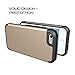 LUVVITT [Ultra Armor] Shock Absorbing Case Best Heavy Duty Dual Layer Tough Cover Designed for Apple iPhone SE Special Edition (2016 Only. NOT Compatible with 2020) - Gold