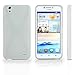 Huawei Ascend G630 Case, BoxWave [BodySuit] Premium Textured TPU Rubber Gel Skin Case for Huawei Ascend G630 - Frosted Clear
