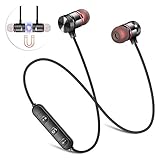 Wireless Bluetooth Headphones, HD Stereo Sweatproof Earbuds Gym Running Workout Noise Cancelling Headsets, Wireless Sports Earphones