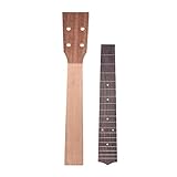ammoon 26 Inch Tenor Ukelele Maple Wood Neck & Rosewood Fretboard Fingerboard Set Hawaiian Guitar Luthier DIY Repalcement
