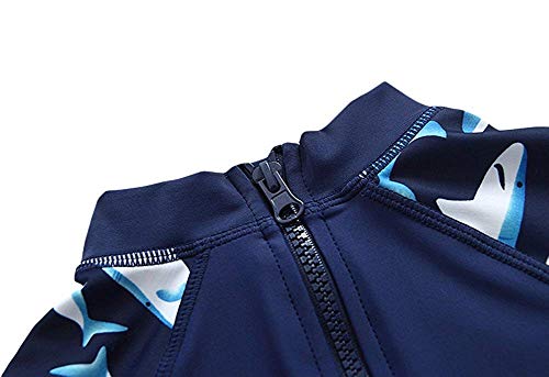 Childlike Me Baby/Toddler Boy Swimsuit Long Sleeve One-Piece Swimwear Rashguard (3-4 Years)