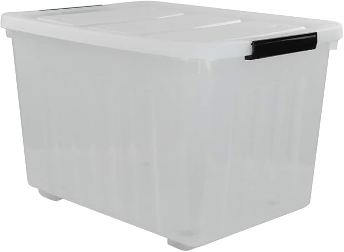 clear large storage containers with lids