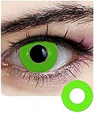 Halloween Color Change Pair Parties Cosplay Colorful Makeup Dress Up Costume Accessory Style(Green)
